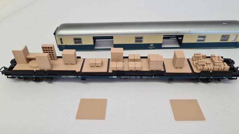 Inneneinrichtung 3D Druck für Märklin 4093 D-ZUG Gepäckwagen Postwagen BEIGE