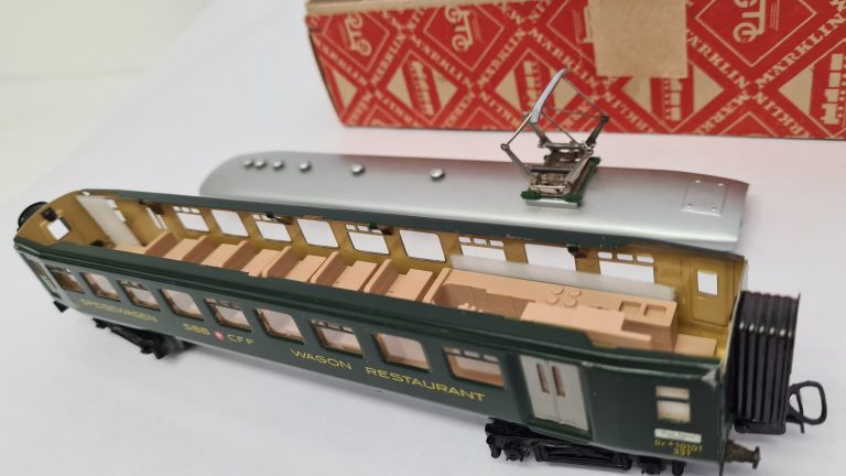 Inneneinrichtung 3D Druck für Märklin 348/2 4016 4035 SBB Schnellzug Speisewagen BEIGE