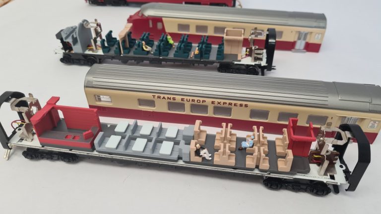 Inneneinrichtung 3D Druck für Märklin 3070 3071 2er Set RAm TEE LED UMBAU BEIGE Inneneinrichtung 3D Druck für Märklin 3070 3071 2er Set RAm TEE LED UMBAU BEIGE